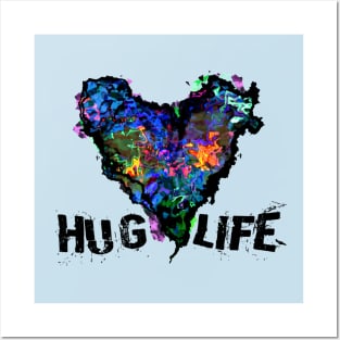 Hug Life - Blue Posters and Art